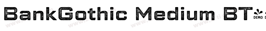 BankGothic Medium BT字体转换